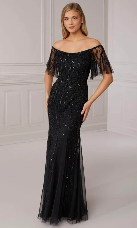 Plus size dresses with shiny threads reflect light -Dress for fashion shows-Adrianna Papell Platinum 40422 - Formal Sheath Gown