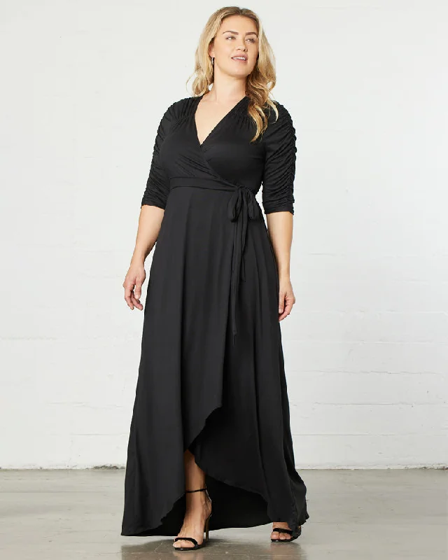 Plus size dresses with long sleeves cover comfortably -Dress for vintage look-Meadow Dream Maxi Dress - Sale!