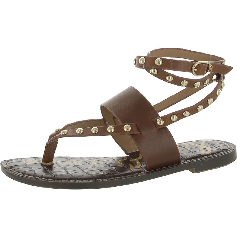 Comfortable sandals for men with wide straps and secure fit for daily use-Sam Edelman Womens Garin Leather Casual Strappy Sandals