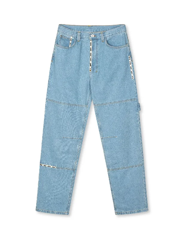 Mother's Day Jeans for Gift -Denim jeans for clubbing-MB Denim Janitor Jeans, Light Blue