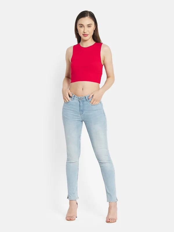 Overalls Jeans for Workwear -Denim jeans with bootcut style-Women Sky Jeans