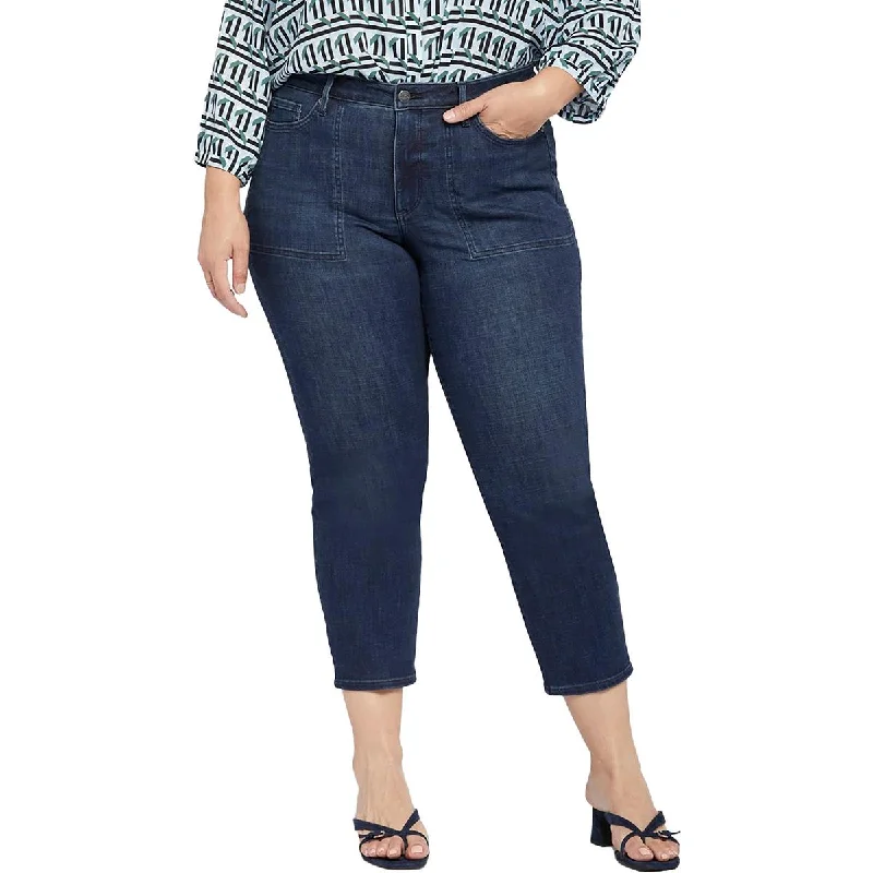 Bootcut Jeans for Flattering -Denim jeans for girls-NYDJ Womens Plus Piper Lift Tuck Technology Relaxed Ankle Jeans