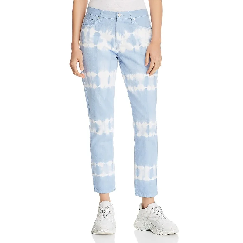 Side Pocket Jeans for Extra -Denim jeans with extra-long length-[BLANKNYC] Womens Tie-Dye High Rise Straight Leg Jeans