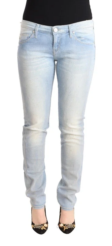 Casual Friday Jeans for Relaxed -Denim jeans for t-shirts-Acht  Washed Cotton Low Waist Skinny  Women's Jeans