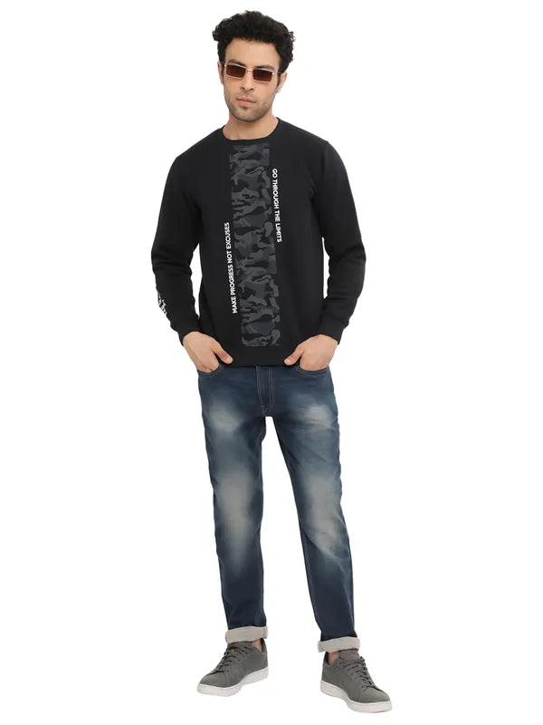 Wrap Skirt Jeans for Versatile -Denim jeans with drawstring waist-Octave Men Navy Blue Heavy Fade Stretchable Jeans