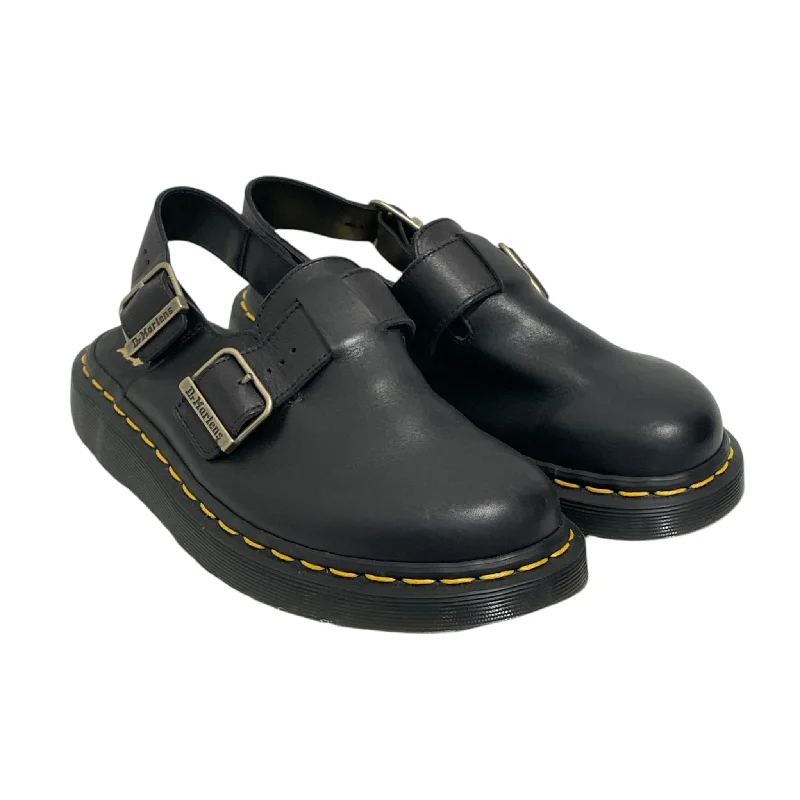 Trendy sandals for men with suede straps and minimalistic design for everyday wear-Dr.Martens/Sandals/US 6/Black/Leather/