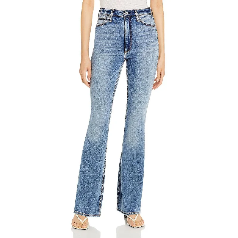 Wedding Jeans for Casual -Denim jeans for weekend getaways-Rag & Bone Womens Casey High Rise Stretch Flare Jeans