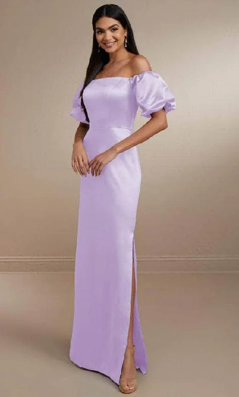 Plus size dresses with muted tones blend well -Dress for travel-Christina Wu Celebration 22163 - Off Shoulder Gown