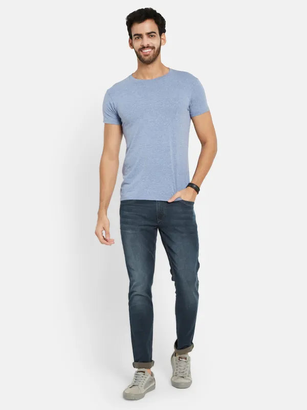 Sustainable Jeans for Eco -Denim jeans for luxury brands-Octave Men Light Fade Clean Look Stretchable Jeans