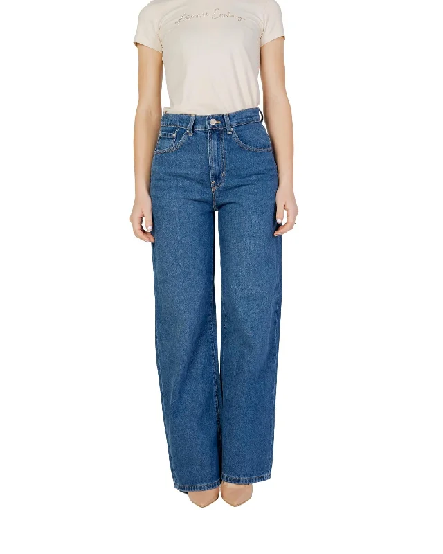 Hunting Jeans for Woods -Denim jeans for music festivals-High Waist Wide Leg Jeans with Pockets