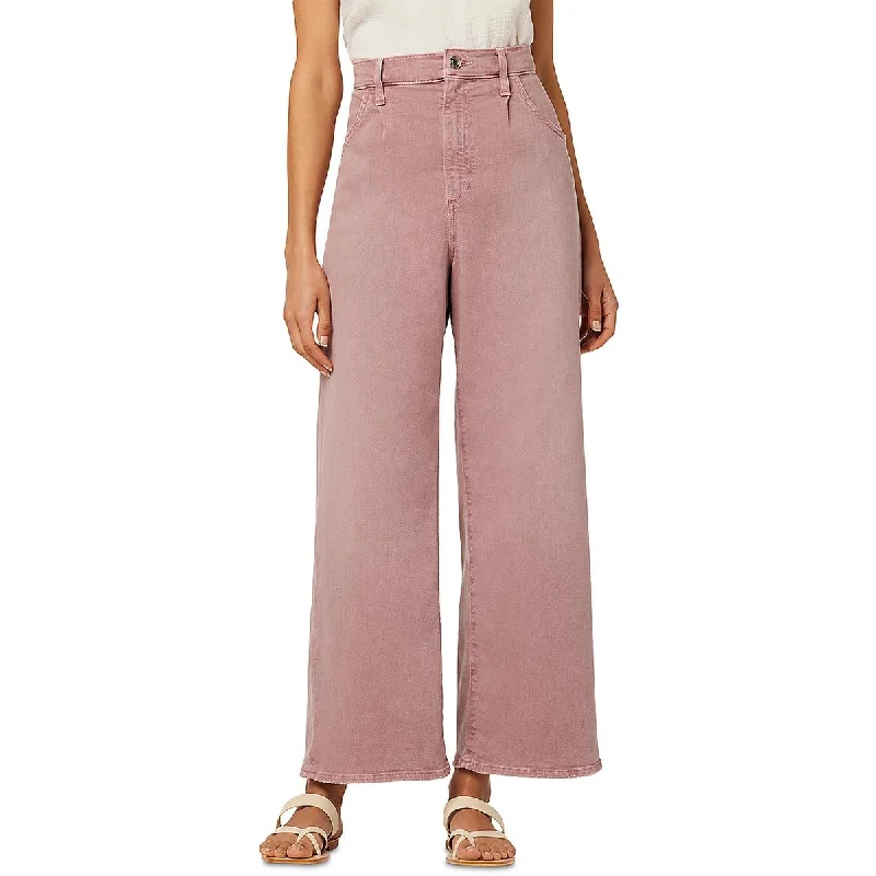 Bootcut Jeans for Flattering -Denim jeans for girls-Joe's Womens High Rise Pleated Wide Leg Jeans