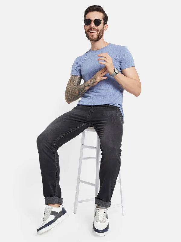 White Jeans for Fresh Look -Denim jeans with embroidery-Octave Men Mid-Rise Light Fade Cotton Jeans