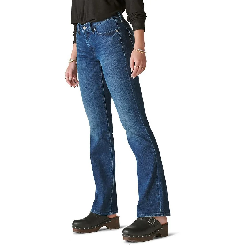 Dark Wash Jeans for Elegance -Denim jeans with stretch-Lucky Brand Womens Mid-Rise Dark Wash Bootcut Jeans