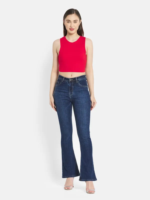 Shorts Jeans for Hot Days -Denim jeans with skinny fit-Women Deep Sky Jeans