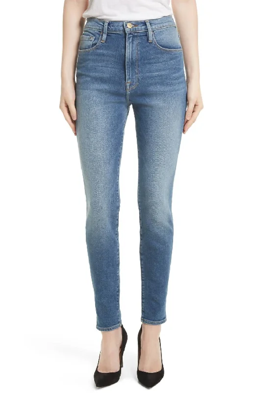 Light Wash Jeans for Casual -Denim jeans with rips-Ali High Rise Skinny Jeans In Juniper Blu