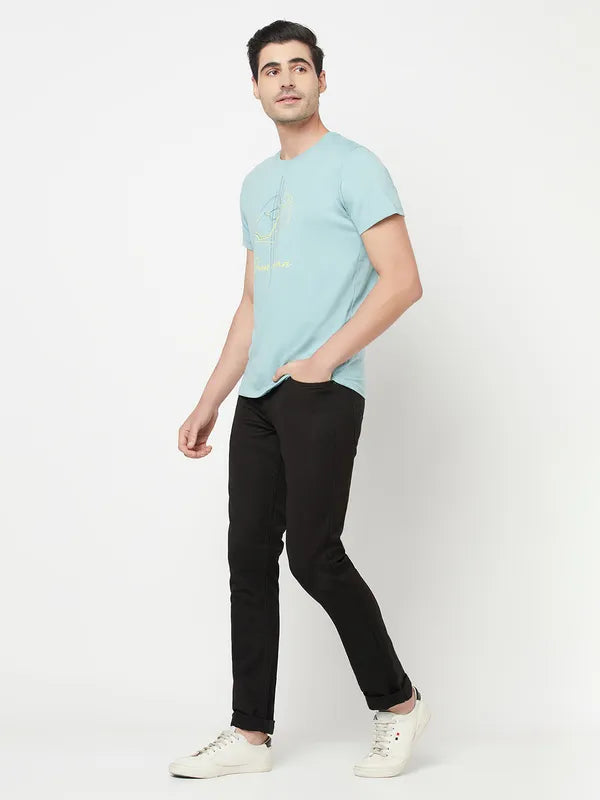 Dark Wash Jeans for Elegance -Denim jeans with stretch-Octave Men Black Stretchable Cotton Jeans