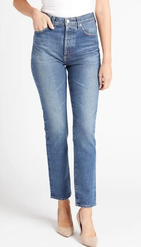 Slim Boyfriend Jeans for Hybrid -Denim jeans for spring-Alexxis High Rise Slim Jeans In 10Yell