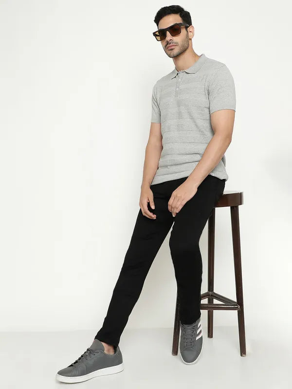 Casual Friday Jeans for Relaxed -Denim jeans for t-shirts-Octave Men Mid-Rise Dark Shade Cotton Stretchable Jeans