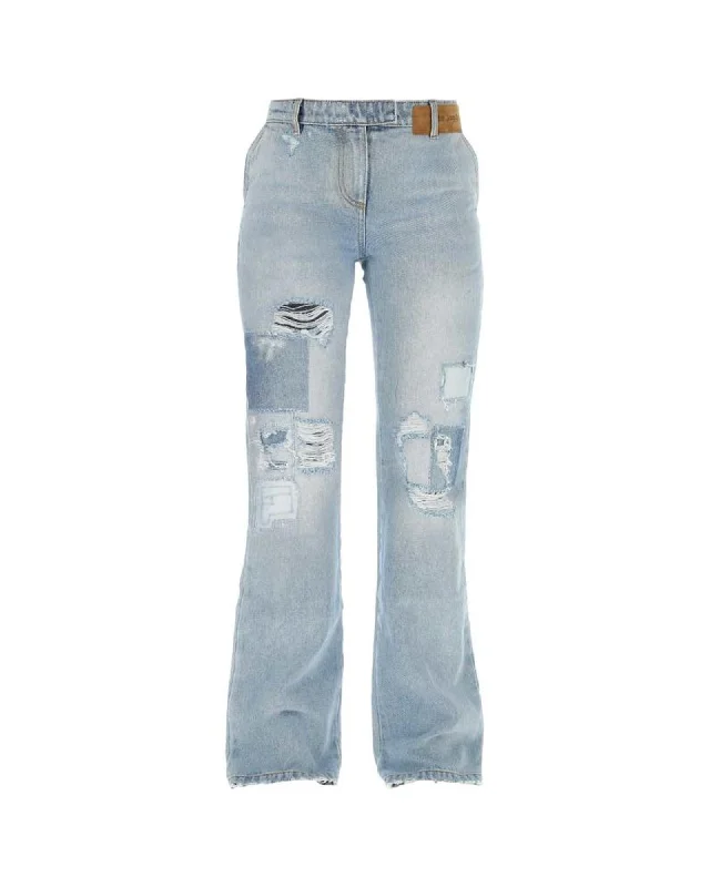 Father's Day Jeans for Present -Denim jeans for business casual-Stylish Womens Jeans by Palm Angels