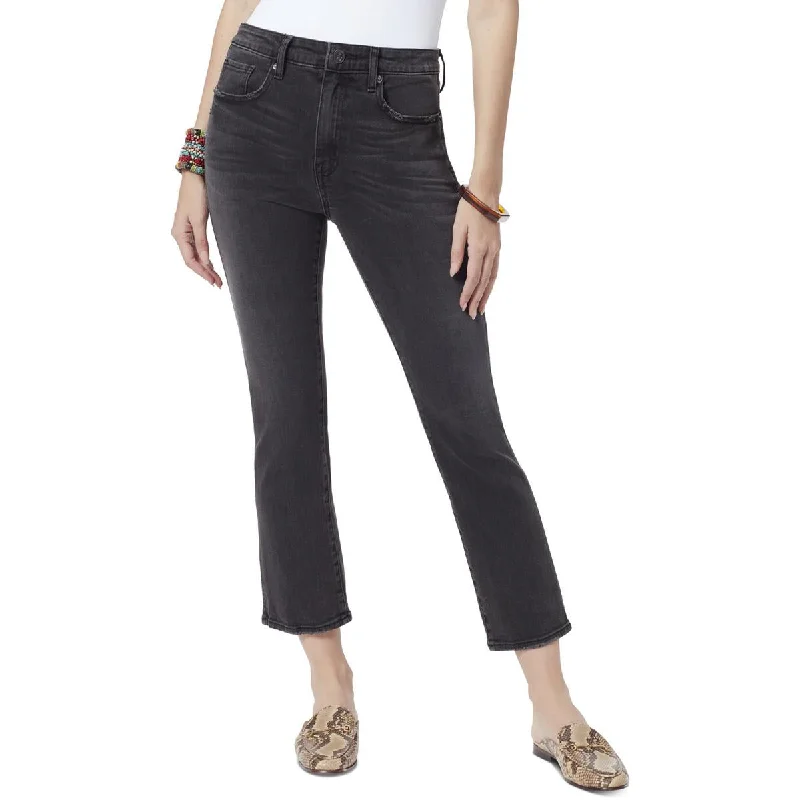 Cropped Jeans for Summer Look -Denim jeans for work-Sam Edelman Womens Kick  Flare Faded Flare Jeans