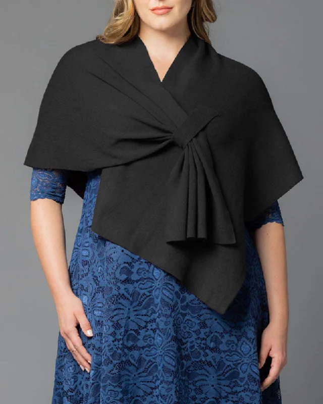 Plus size dresses for winter layer warmly -Dress for royal events-Kinsley Keyhole Wrap