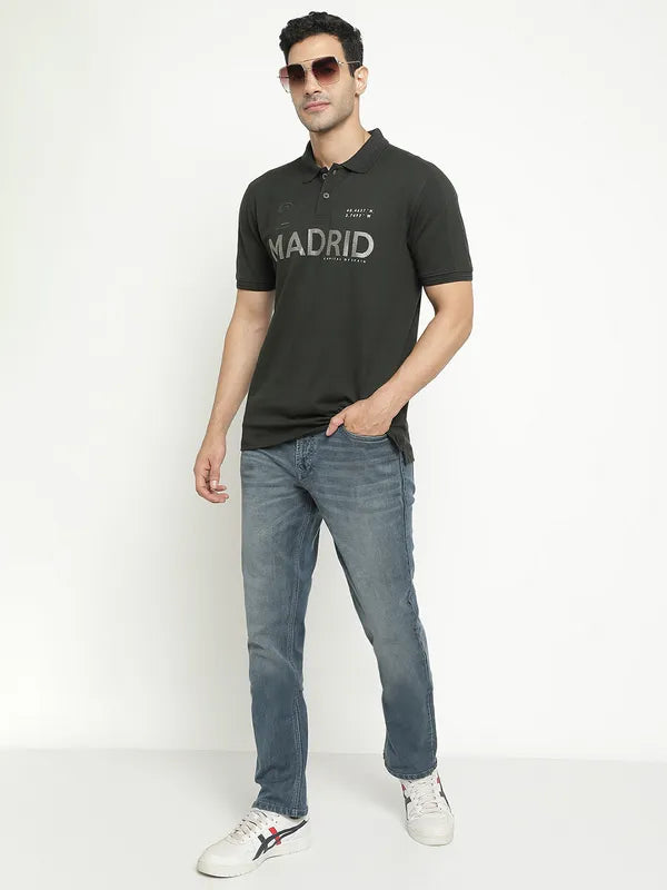 Party Jeans for Night Out -Denim jeans for camping-Octave Men Low Distress Heavy Fade Stretchable Cotton Jeans