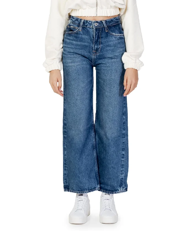 Wedding Jeans for Casual -Denim jeans for weekend getaways-Pepe Jeans Wide Leg Jeans for Women