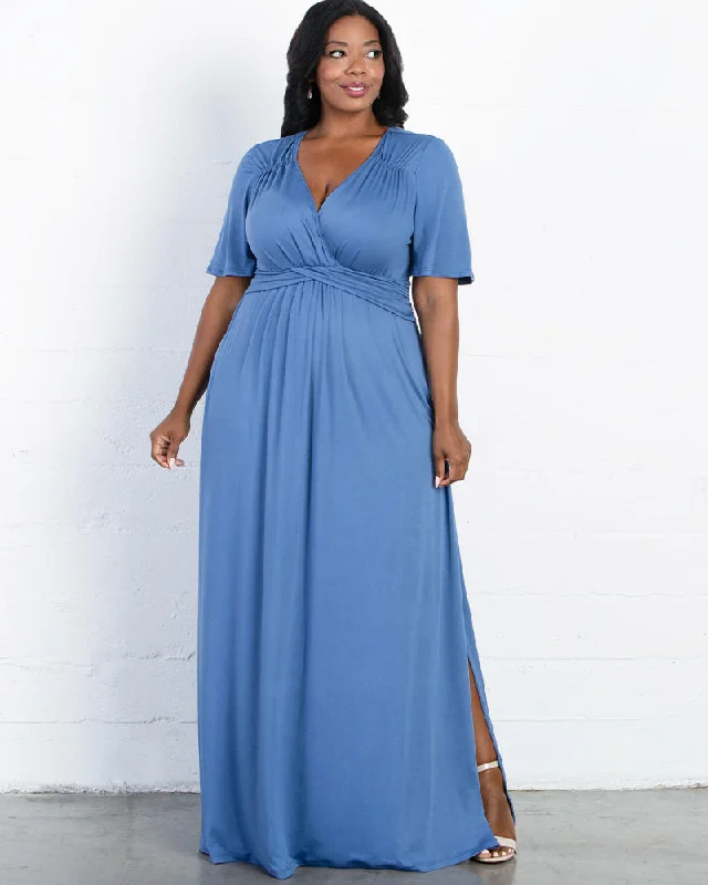 Plus size dresses featuring earthy tones are grounding -Dress for summer-Desert Rain Maxi Dress - Sale!