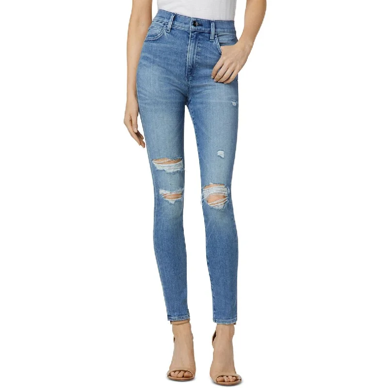 Shorts Jeans for Hot Days -Denim jeans with skinny fit-Joe's Womens High Rise Distressed Ankle Jeans