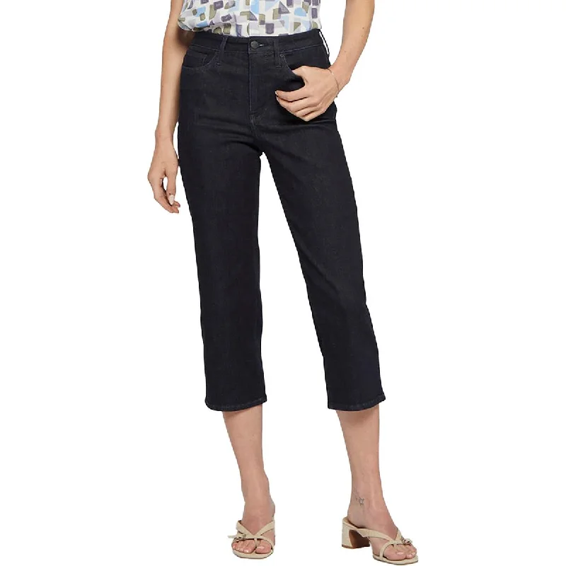 Khaki Jeans for Different -Denim jeans with studs-NYDJ Womens Joni High Rise Relaxed Capri Jeans