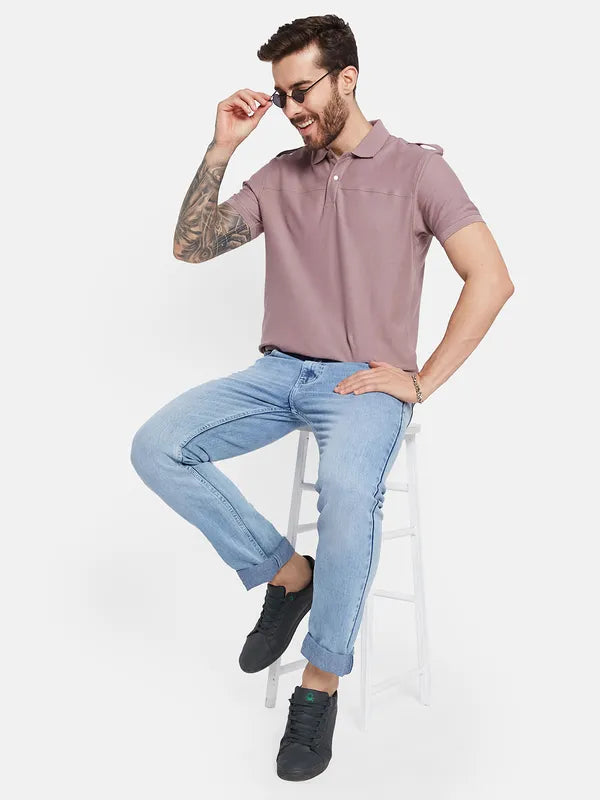 Carpenter Jeans for Function -Denim jeans with flare legs-Octave Men Mid-Rise Clean Look Heavy Fade Cotton Jeans