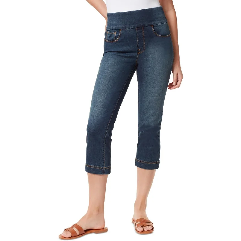 Dance Jeans for Movement -Denim jeans for hiking-Gloria Vanderbilt Womens Amanda Mid-Rise Denim Capri Jeans