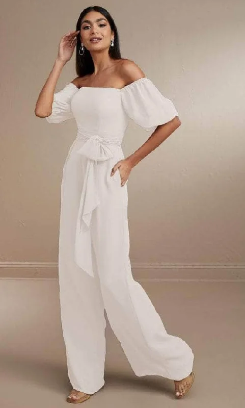 Plus size dresses for formal events look elegant -Dress for museum visits-Christina Wu Celebration 22171 - Long Chiffon Jumpsuit