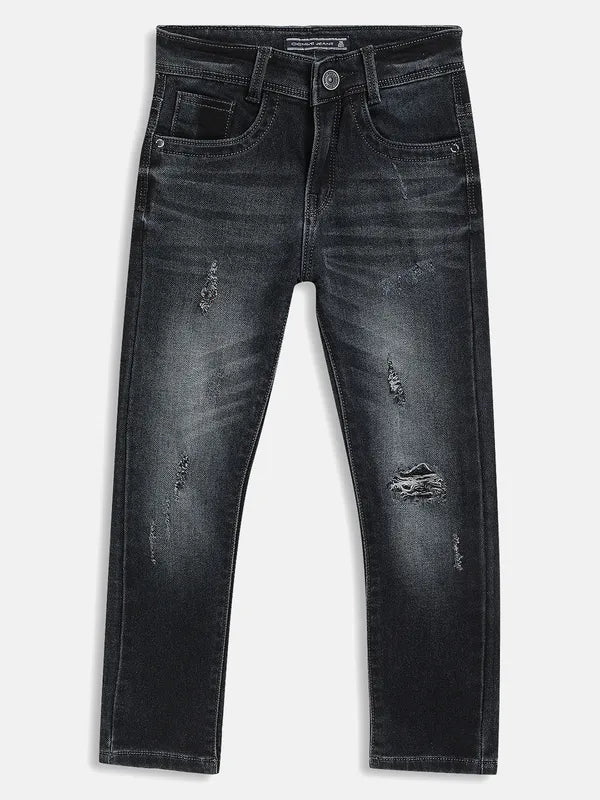 Wide Leg Jeans for Comfort -Denim jeans for office-Boy Solid Jeans