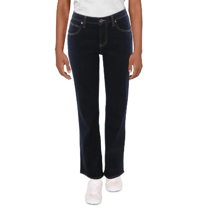 Metal Button Jeans for Classic -Denim jeans with acid wash-Jag Jeans Womens Eloise Denim Dark Was Bootcut Jeans