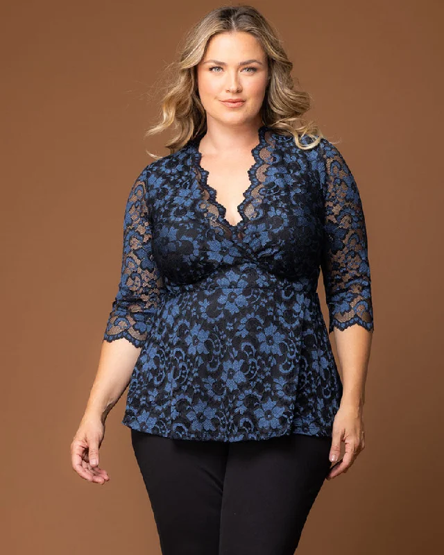 Plus size dresses with timeless charm stay chic -Dress for rehearsal dinner-Limited Edition Luxe Lace Top